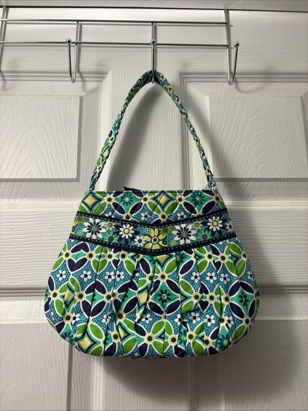Vera Bradley Daisy Daisy Blue & Green Small Purse Handbag- Excellent Condition